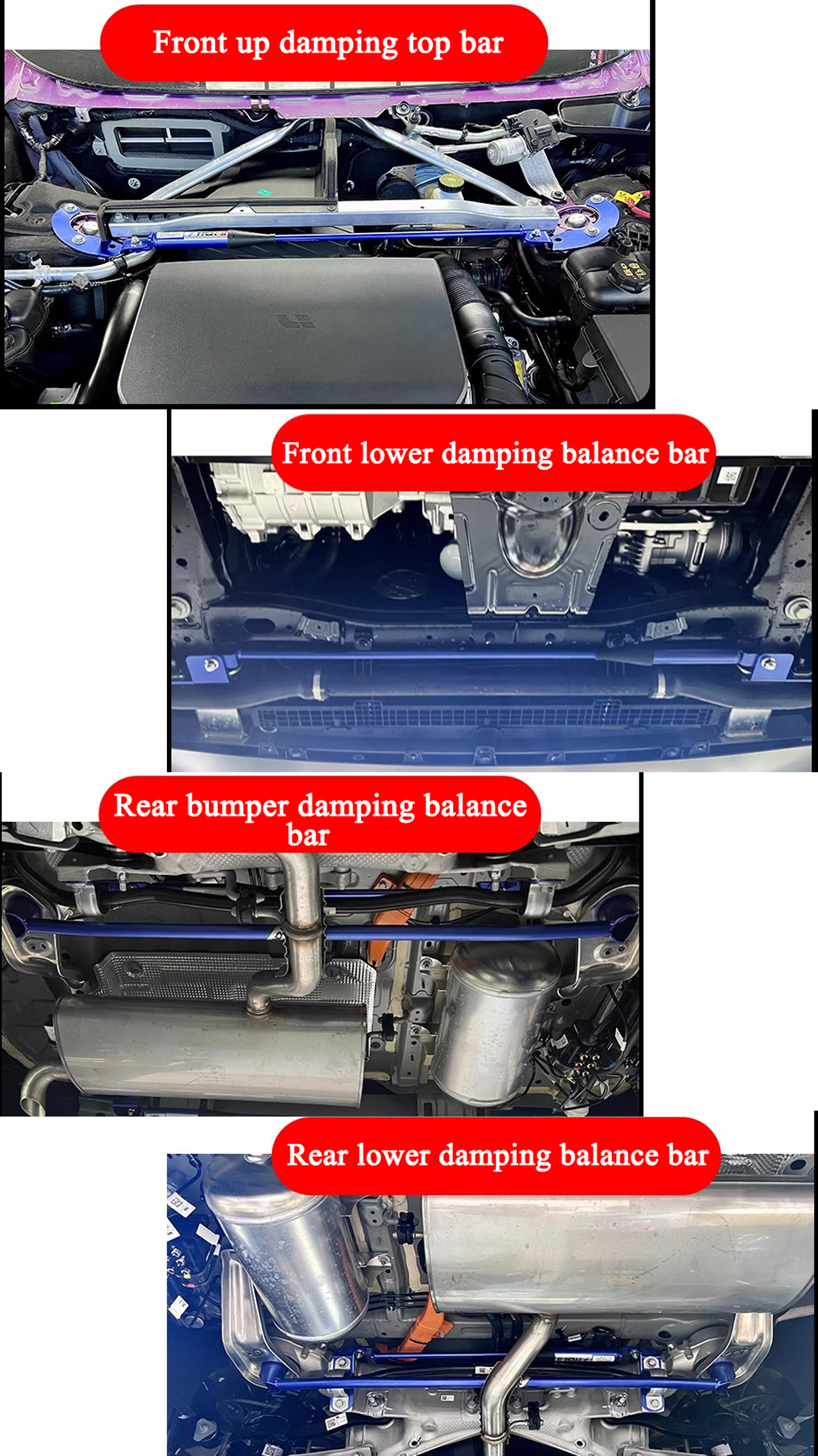 Special hydraulic anti roll bar for shock absorption